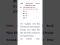 Infimum of a Set RPSC Grade II Examination