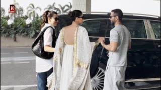 Karishma Kapoor, Kareena Kapoor, Shahid Kapoor Arrives At Mumbai Airport
