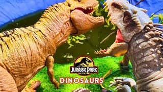 Amazing Jurassic World Collection: Giant T-REX, Indominus Rex, Therizinosaurus, Ankylosaurus& other!