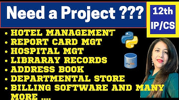 Need a Project for Class 12th IP or CS? Download it from here,Complete Project Code #project #python
