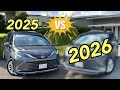 2025 Toyota Sienna Hybrid VS 2026 Toyota Sienna Changes (What To Know). 