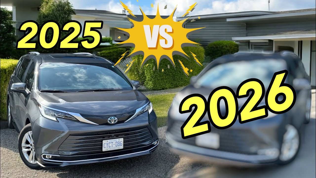 Toyota Sienna Hybrid 2025 года против Toyota Sienna 2026 года: изменения (что нужно знать).