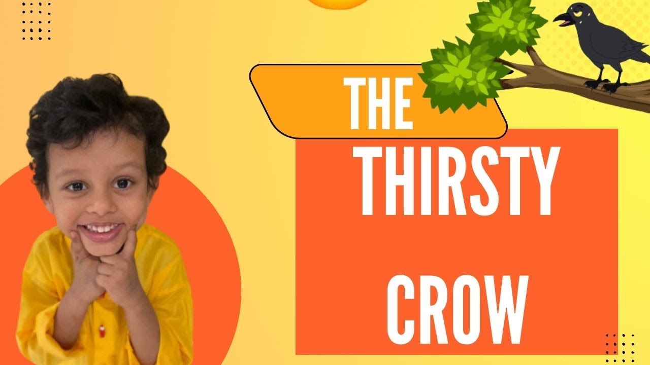 Thirsty Crow  Kids Moral Stories  Bed Time Stories  Clever Crow  Kindergarten story reciting