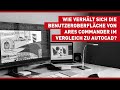 Wie verhält sich die Benutzeroberfläche von ARES Commander im Vergleich zu AutoCAD?