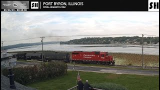Port Byron Live Railcam - Port Byron, IL  #steelhighway