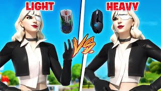 Heavy Vs Light Mice In Fortinte (logitech g402 vs Model D ) Find The Mouse For You !