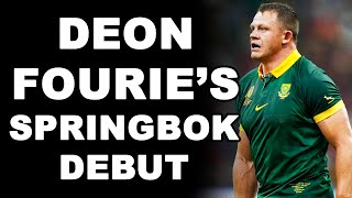 Deon Fourie's Springbok Debut