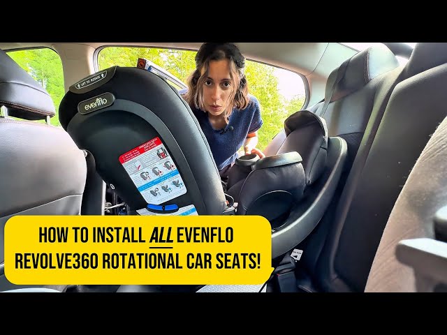 Evenflo Revolve 360 Base Installation How To INSTALL The EVENFLO Revolve360  Rotating Car Seat  ALL