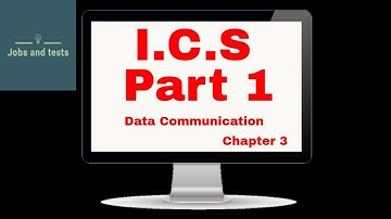 data communication chapter 3 | I.CS Part 1 | Computer lecuters by Muhammad Asif Nazir