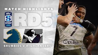 ROUND 5 | Brumbies v Highlanders (Sky Super Rugby Trans-Tasman)