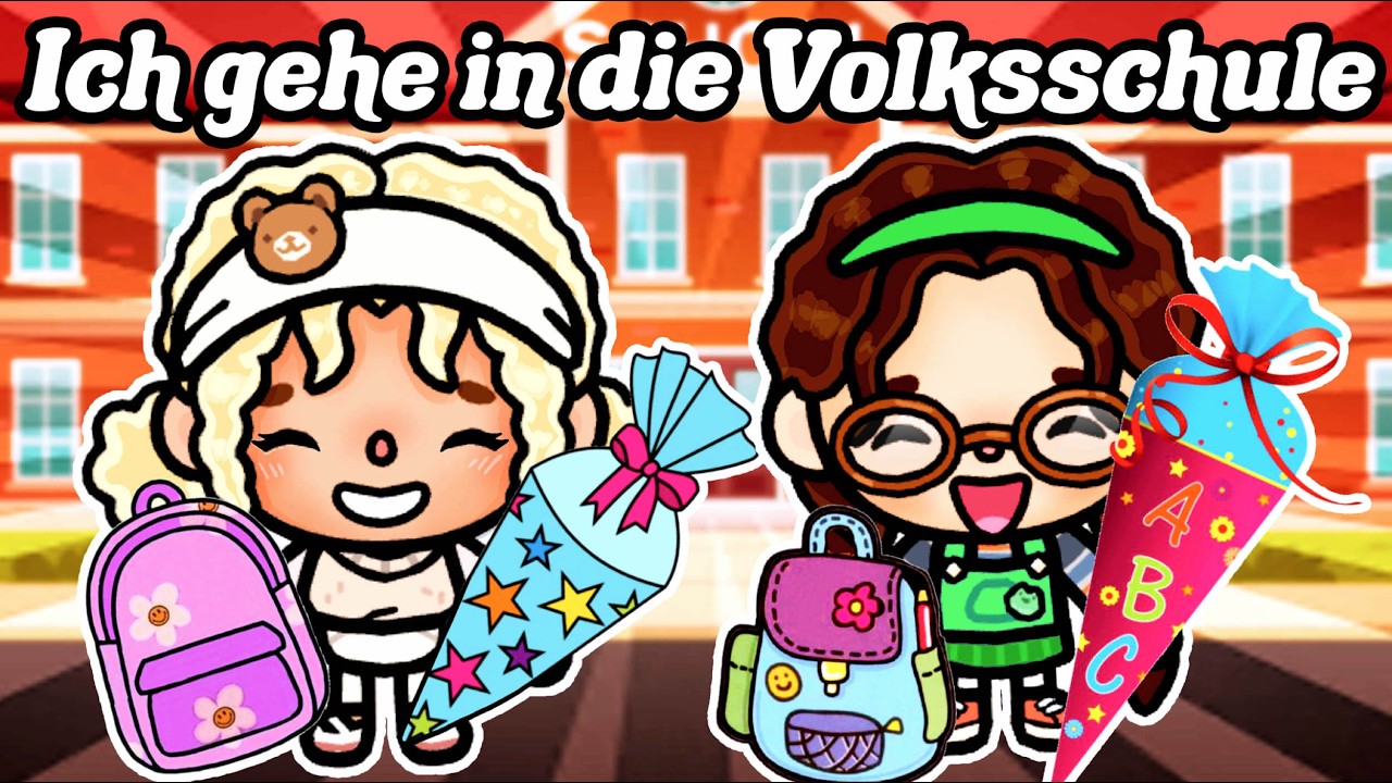 📚 DER ERSTE SCHULTAG 🎨 ✏️ UND DER SÜßE NACHBAR 👦🏼 🏘️ AESTHETIC TOCA BOCA GESCHICHTE