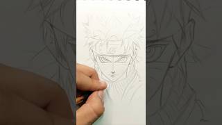 Drawing Naruto ✍️ step by step #shorts #satisfying #viral