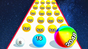 Ball Run 2048 | Marble Run - All Levels Gameplay Android,iOS - New Mega APK UPDATE