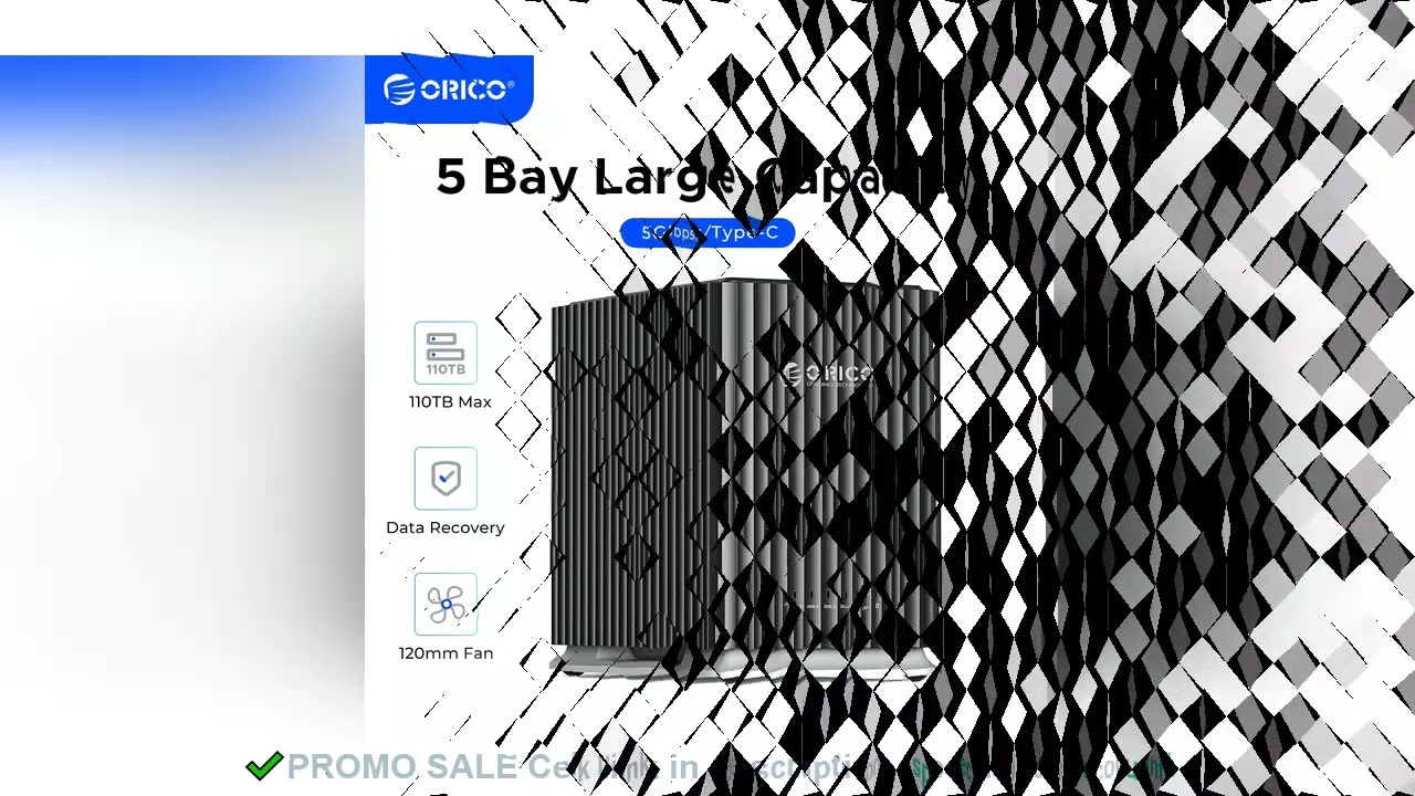 ORICO HDD Docking Station 2Bay 5Bay Type-C Personal Storage 12V 4A Power Supply Silent Design Strong
