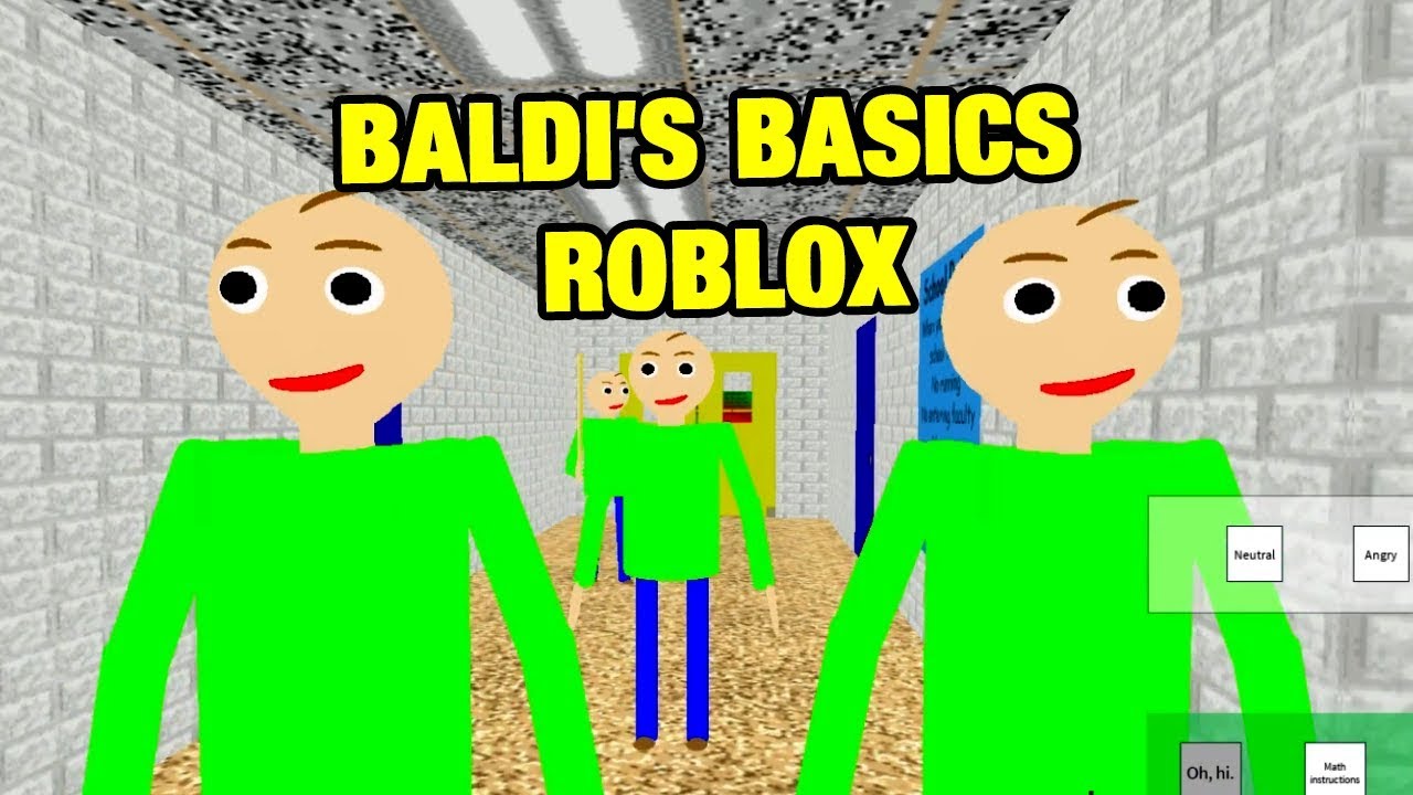 Baldi S Basics Roblox Baldi Roleplay Youtube