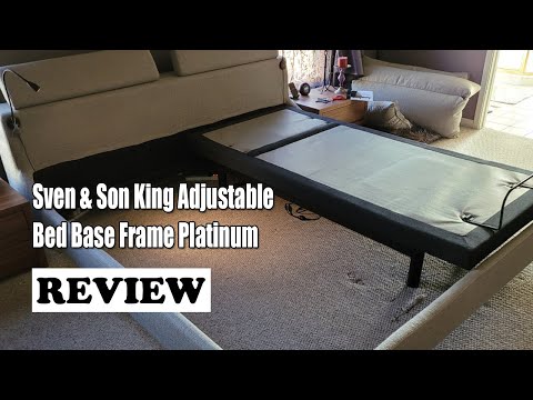 Sven Son King Adjustable Bed Base, Sven Son Queen Adjustable Bed Base Frame Platinum