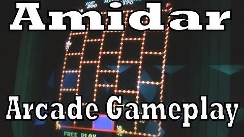 Amidar Konami Arcade Cabinet Gameplay