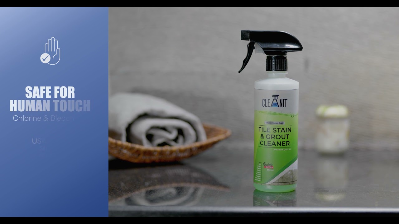CleanIt Tile Stain & Grout Cleaner YouTube