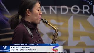 ANDORRA SAX FEST 2023: Yuko Matsuda (Japan) plays Elegie Op. 44, Alexander Glazunov