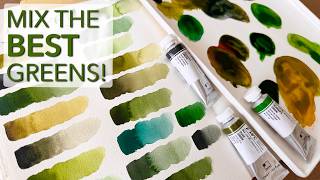 This is BY FAR my FAVORITE color! How To Mix The BEST Greens!
