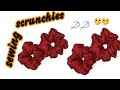 Silk ke kpde ki scrunchies|Silk ke kapde se scrunchies banana|Handmade scrunchies