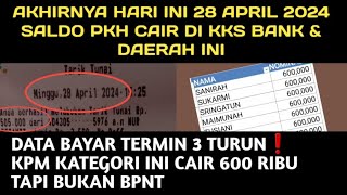 SALDO PKH AKHIRNYA CAIR DI KKS BANK & DAERAH INI❗️DATA BAYAR 600 RIBU UNTUK KPM KATEGORI INI TURUN