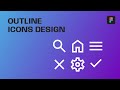 Outline icons design 12  figma tutorial