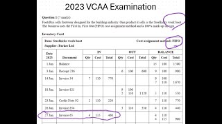 Recording a purchase return in the inventory card/ general journal/ ledger: VCE U3 Accounting