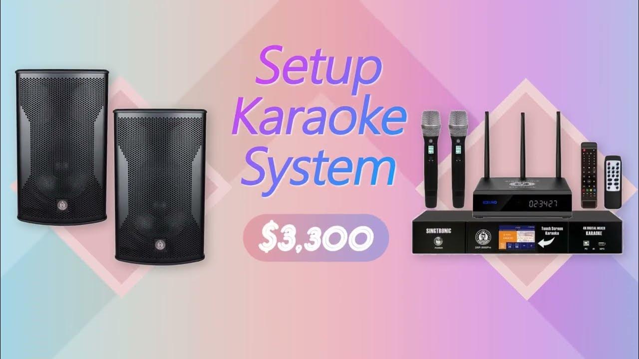 HOW TO SET UP SINGTRONIC KARAOKE SYSTEM WITH POWER ACTIVE SPEAKER AND