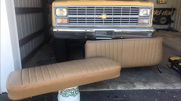 Square body seat cover install Tips
