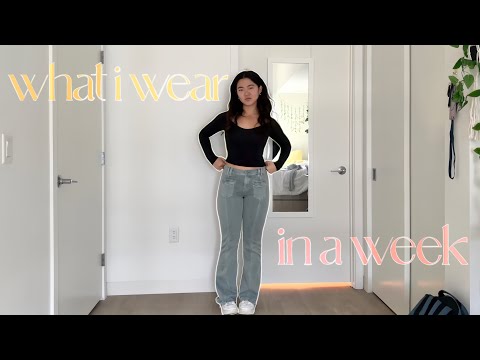 what i wear in a week | college outfits + inspo