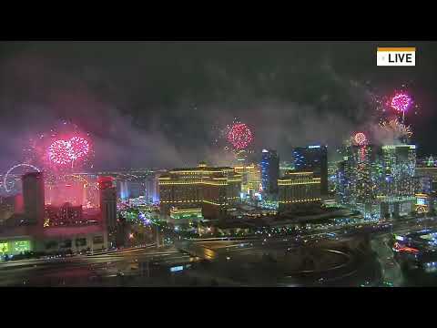 Vídeo: Festas de Ano Novo em Las Vegas