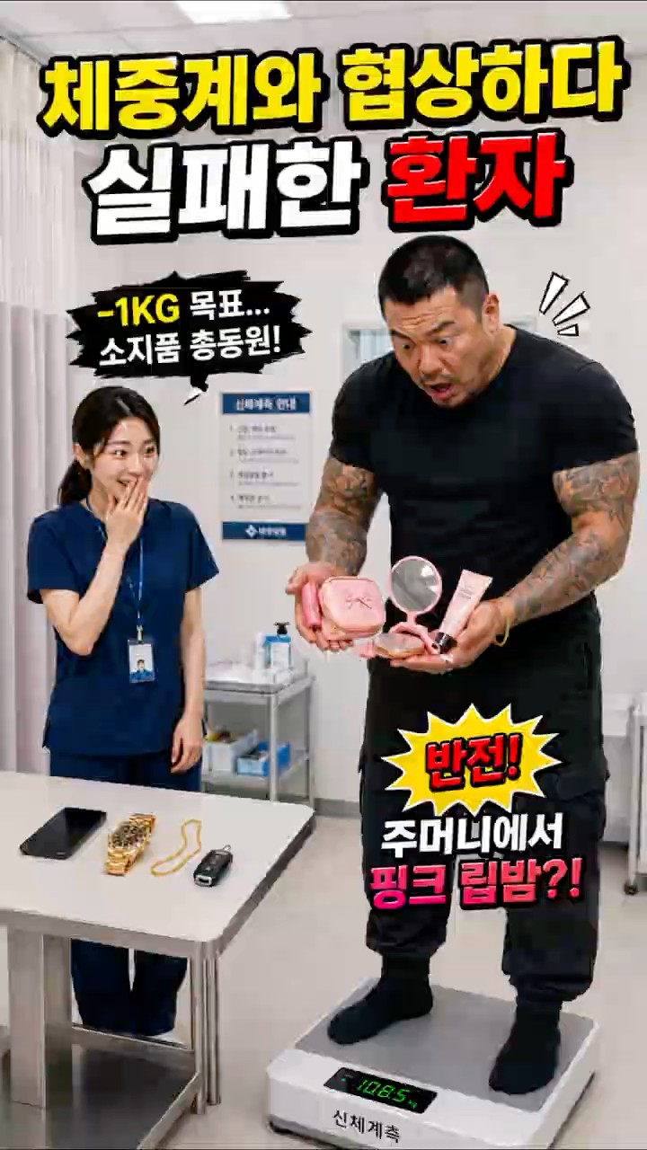 "조폭인 줄 알았는데… 주머니에서 핑크 립밤이 나왔습니다 😂"