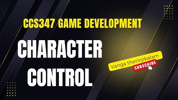 CCS347 GD(Game Development) Lab :  Character Control System in Unity #UnityCharacterControl #shorts