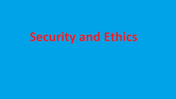 IGCSE topic: security and ethics