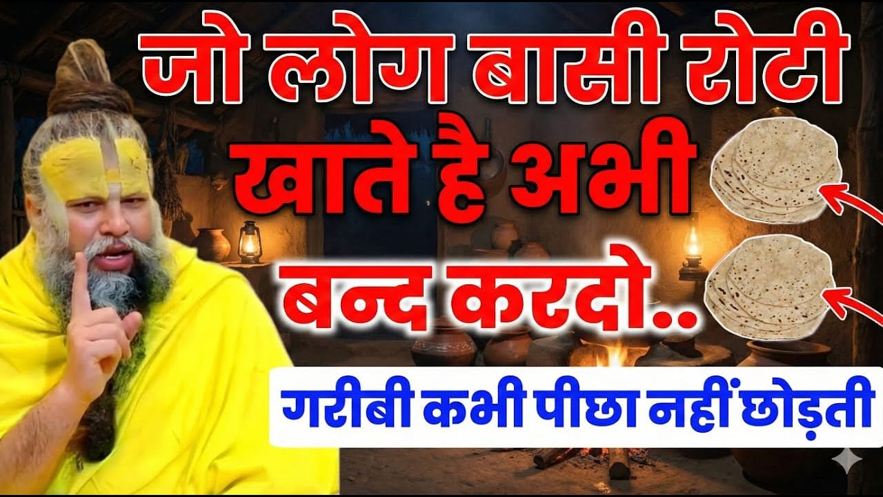 बासी रोटी खाने वाले हो जाएं सावधान! 😱 गरीबी कभी पीछा नहीं छोड़ेगी | Vastu Tips for Food I PREMANAND