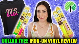 DOLLAR TREE IRONON VINYL PAPER REVIEW + WASH TEST! || Lucykiins