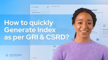Automatically Generate an Index from an ESG Report | AI Agents for ESG Teams by Carboledger