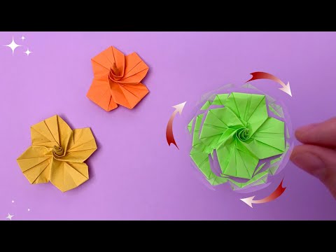 Origami Kağıttan Oyuncak - (Beyblade) - Kağıttan Neler Yapılır | Origami Fidget Toys