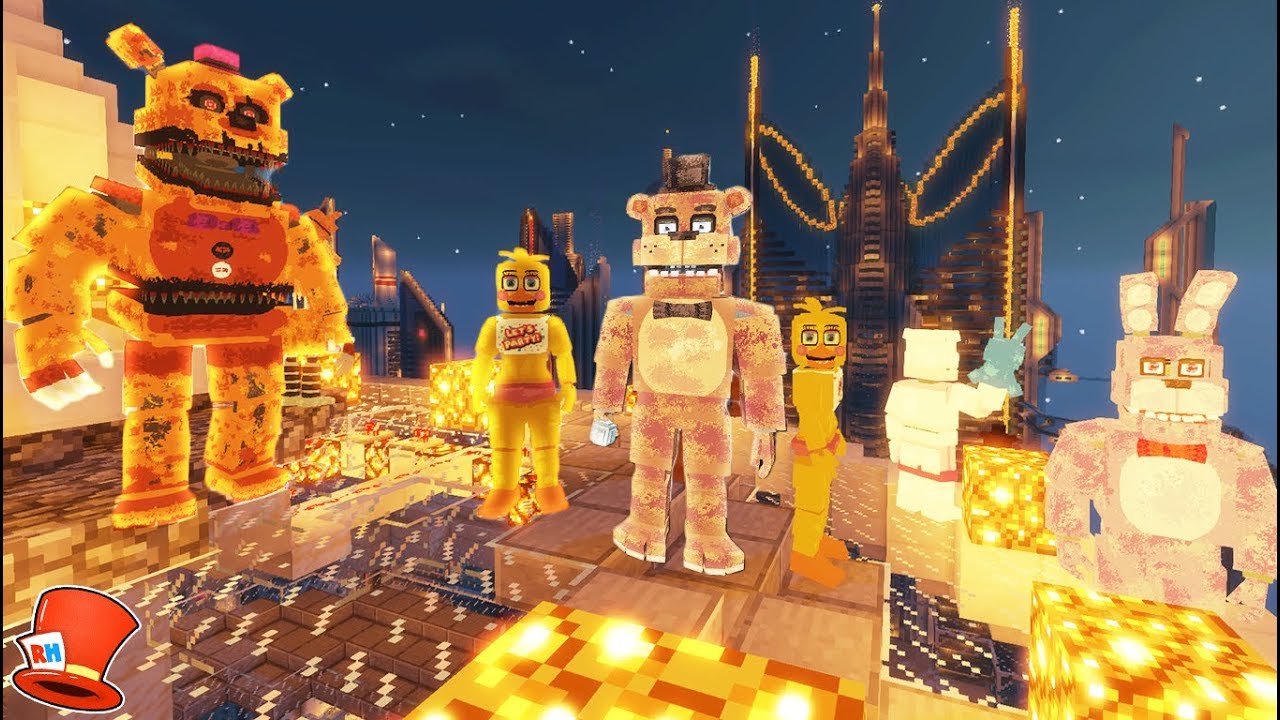 ANIMATRONICS TRAVEL TO THE FUTURE IN MINECRAFT! (RedHatter FNAF Minecraft) funny moments in soccer