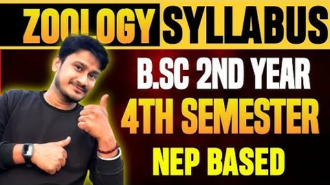 B.Sc 4th Semester Zoology Syllabus | B.Sc 2nd Year 4th Semester Zoology Syllabus NEP Based