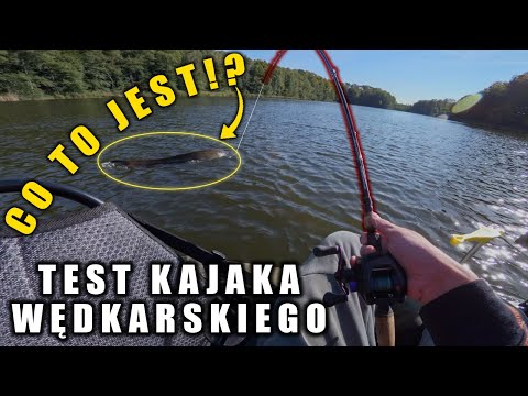 A BIG FISH PULLS A KAYAK UNDERWATER! KAYAK TEST ON NEW LAKES