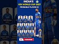 Team India Strongest Probable Playing 11 for ICC ODI World Cup 2027