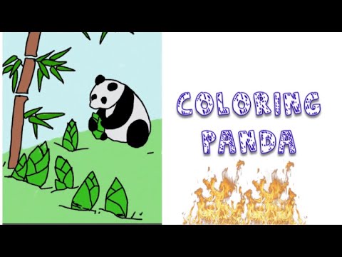 coloring panda fun coloring for kids youtube