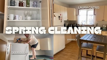 SPRING CLEANING episode 3: the kitchen. Deep cleaning from top to bottom, oven, fridge, and re-org!