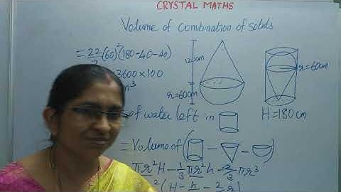 Volume of combination of solids | CH-13 | CLASS 10 |CBSE| CRYSTAL MATHS|