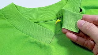 Turn ROUND NECKLINE into V-NECK You'll Want to Try | No Machine Needed