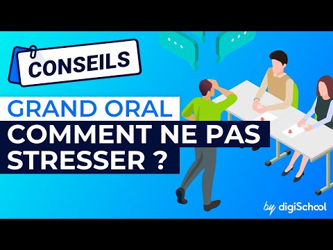 Grand oral : comment ne pas stresser ?