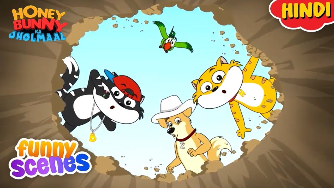 Honey Bunny Funny Scenes | Cartoon For Kids | Compilation - 56 | YO Kids