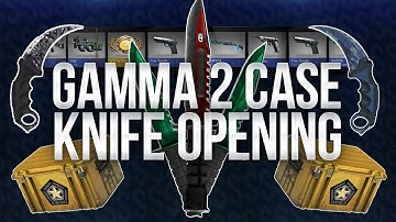 GAMMA 2 CASE KNIFE UNBOXING COMPILATION | CS GO GAMMA 2 CASE OPENING | TOP 5 KNIVES DROP